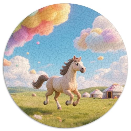Pferd Puzzle 1000 Teile Schwer Puzzle Spielzeug Lernspiel Impossible Tiere Herausforderung Spielzeug Für Erwachsene Und Kinder Ab 12 Jahren 1000pcs (67.5x67.5cm) von LFVBASOYU