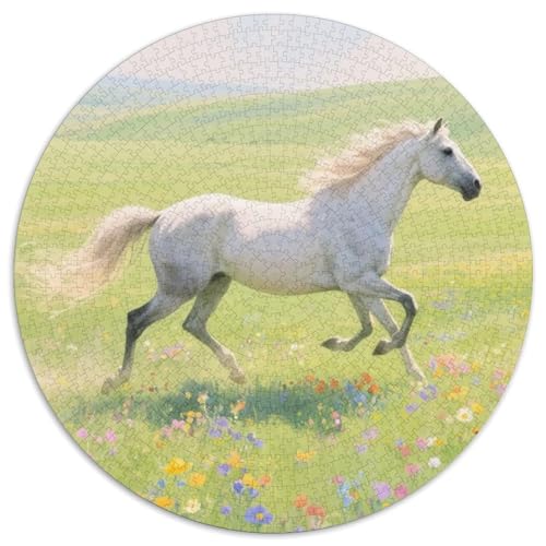 Pferd Puzzles 1000 Teile Schwer Puzzle Spielzeug Pädagogisches Spiel Impossible Tiere Herausforderungsspielzeug Für Erwachsene Und Kinder in Bewährter 1000pcs (67.5x67.5cm) von LFVBASOYU