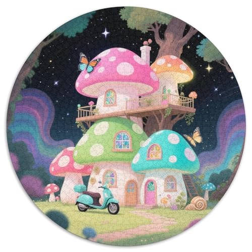 Pilz Haus Puzzle 1000 Teile Schwer Puzzle Spielzeug Lernspiel Impossible fantastisch Herausforderung Spielzeug Für Erwachsene Und Kinder in Bewährter 1000pcs (67.5x67.5cm) von LFVBASOYU