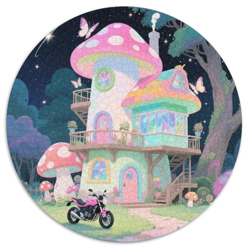 Pilz Haus Puzzle 1000 Teile Schwer Puzzle Spielzeug Lernspiel Impossible fantastisch Herausforderungsspielzeug Für Erwachsene Kinder 1000pcs (67.5x67.5cm) von LFVBASOYU