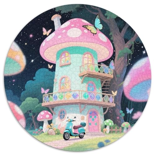 Pilz Haus Puzzle 1000-teilige Schwer Puzzle Spielzeug Lernspiel Impossible fantastisch Herausforderung Spielzeug Für Erwachsene Und Kinder in Bewährter 1000pcs (67.5x67.5cm) von LFVBASOYU