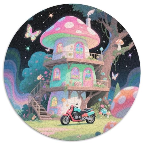 Pilz Haus Puzzle 1000-teilige Schwer Puzzle Spielzeug Pädagogisches Spiel Impossible fantastisch Herausforderungsspielzeug Für Erwachsene Und Kinder in Bewährter 1000pcs (67.5x67.5cm) von LFVBASOYU