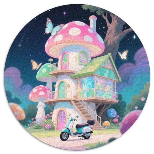 Pilz Haus Puzzles 1000 Teile Schwer Puzzle Spielzeug Lernspiel Impossible fantastisch Herausforderungsspielzeug Für Erwachsene Und Kinder in Bewährter 1000pcs (67.5x67.5cm) von LFVBASOYU