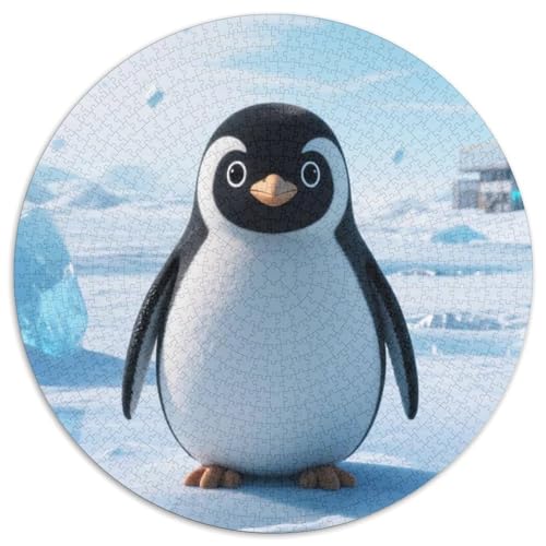 Pinguin Puzzle 1000-teilige Schwer Puzzle Spielzeug Lernspiel Impossible Tiere Herausforderung Spielzeug Für Erwachsene Kinder 1000pcs (67.5x67.5cm) von LFVBASOYU