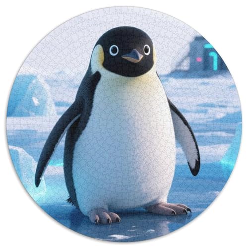 Pinguin Puzzle 1000-teilige Schwer Puzzle Spielzeug Lernspiel Impossible Tiere Herausforderungsspielzeug Für Erwachsene Und Kinder Ab 14 Jahren 1000pcs (67.5x67.5cm) von LFVBASOYU