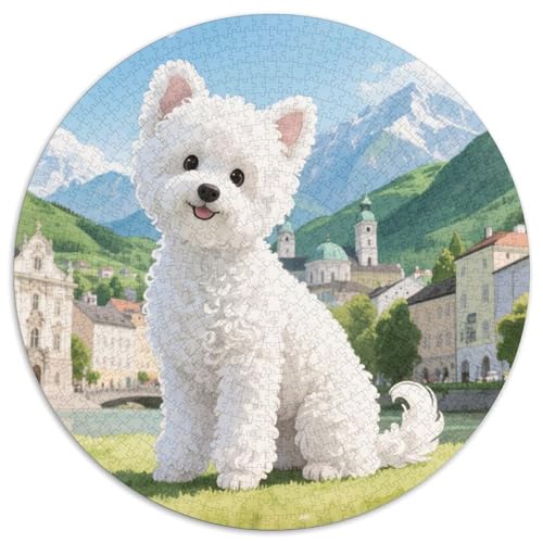 Poodle Puzzle 1000 Teile Schwer Puzzle Spielzeug Pädagogisches Spiel Impossible Haustier Herausforderungsspielzeug Für Erwachsene Und Kinder Ab 14 Jahren 1000pcs (67.5x67.5cm) von LFVBASOYU