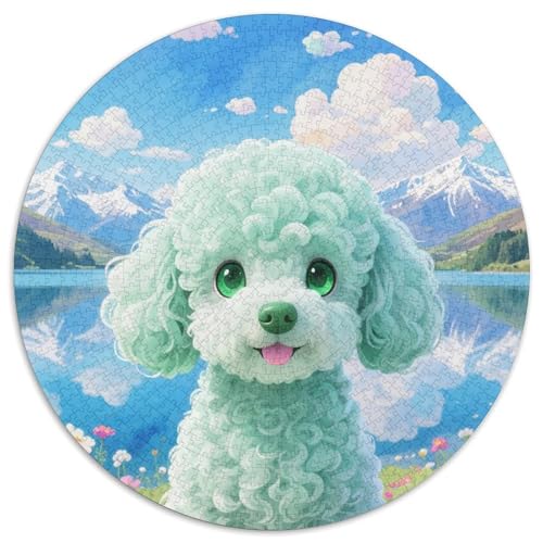 Poodle Puzzle 1000-teilige Schwer Puzzle Spielzeug Lernspiel Impossible Haustier Herausforderungsspielzeug Für Erwachsene Und Kinder Ab 14 Jahren 1000pcs (67.5x67.5cm) von LFVBASOYU