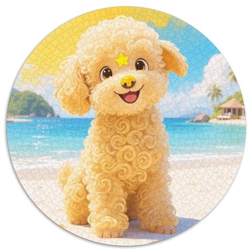 Poodle Puzzles 1000 Teile Schwer Puzzle Spielzeug Lernspiel Impossible Haustier Herausforderung Spielzeug Für Erwachsene Und Kinder Ab 14 Jahren 1000pcs (67.5x67.5cm) von LFVBASOYU