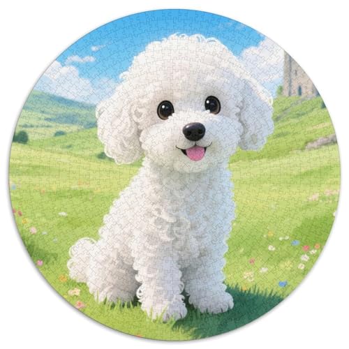 Poodle Puzzles 1000 Teile Schwer Puzzle Spielzeug Lernspiel Impossible Haustier Herausforderung Spielzeug Für Erwachsene Und Kinder Ab 14 Jahren 1000pcs (67.5x67.5cm) von LFVBASOYU