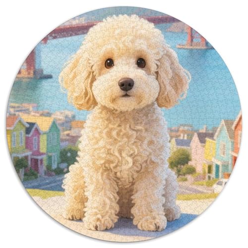 Poodle Puzzles 1000 Teile Schwer Puzzle Spielzeug Pädagogisches Spiel Impossible Haustier Herausforderungsspielzeug Für Erwachsene Und Kinder Ab 12 Jahren 1000pcs (67.5x67.5cm) von LFVBASOYU