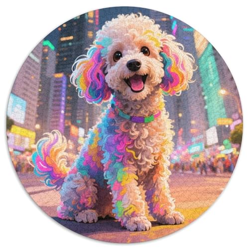 Poodle Puzzles 1000-teilige Schwer Puzzle Spielzeug Lernspiel Impossible Haustier Herausforderungsspielzeug Für Erwachsene Und Kinder in Bewährter 1000pcs (67.5x67.5cm) von LFVBASOYU