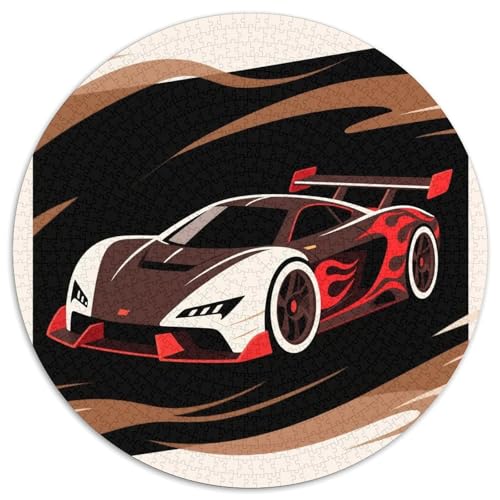 Race Auto Puzzle 1000 Teile Schwer Puzzle Spielzeug Lernspiel Impossible Dynamic Auto Herausforderung Spielzeug Für Erwachsene Und Kinder in Bewährter 1000pcs (67.5x67.5cm) von LFVBASOYU