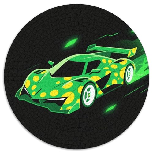 Race Auto Puzzle 1000-teilige Schwer Puzzle Spielzeug Lernspiel Impossible Dynamic Auto Herausforderung Spielzeug Für Erwachsene Und Kinder in Bewährter 1000pcs (67.5x67.5cm) von LFVBASOYU