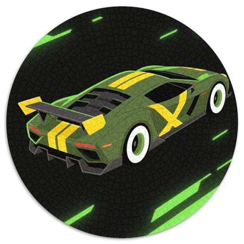 Race Auto Puzzles 1000 Teile Schwer Puzzle Spielzeug Lernspiel Impossible Dynamic Auto Herausforderung Spielzeug Für Erwachsene Und Kinder Ab 12 Jahren 1000pcs (67.5x67.5cm) von LFVBASOYU