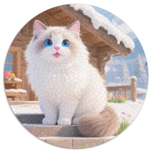 Ragdoll Puzzle 1000 Teile Schwer Puzzle Spielzeug Pädagogisches Spiel Impossible Haustier Herausforderungsspielzeug Für Erwachsene Und Kinder Ab 14 Jahren 1000pcs (67.5x67.5cm) von LFVBASOYU