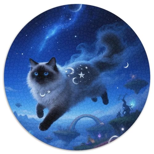 Ragdoll Puzzle 1000-teilige Schwer Puzzle Spielzeug Lernspiel Impossible Haustier Herausforderung Spielzeug Für Erwachsene Und Kinder Ab 12 Jahren 1000pcs (67.5x67.5cm) von LFVBASOYU