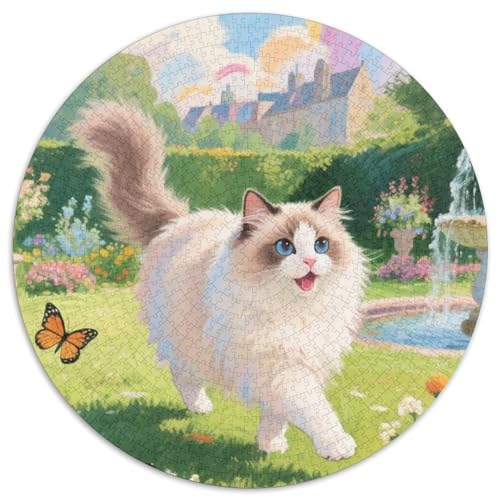 Ragdoll Puzzle 1000-teilige Schwer Puzzle Spielzeug Lernspiel Impossible Haustier Herausforderungsspielzeug Für Erwachsene Und Kinder in Bewährter 1000pcs (67.5x67.5cm) von LFVBASOYU
