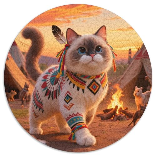 Ragdoll Puzzles 1000 Teile Schwer Puzzle Spielzeug Lernspiel Impossible Haustier Herausforderungsspielzeug Für Erwachsene Kinder 1000pcs (67.5x67.5cm) von LFVBASOYU