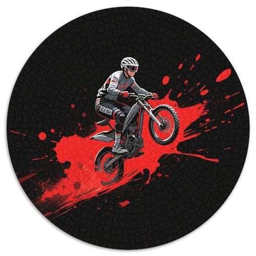 Renner Puzzle 1000 Teile Schwer Puzzle Spielzeug Lernspiel Impossible Dynamic Racing Auto Herausforderung Spielzeug Für Erwachsene Kinder 1000pcs (67.5x67.5cm) von LFVBASOYU
