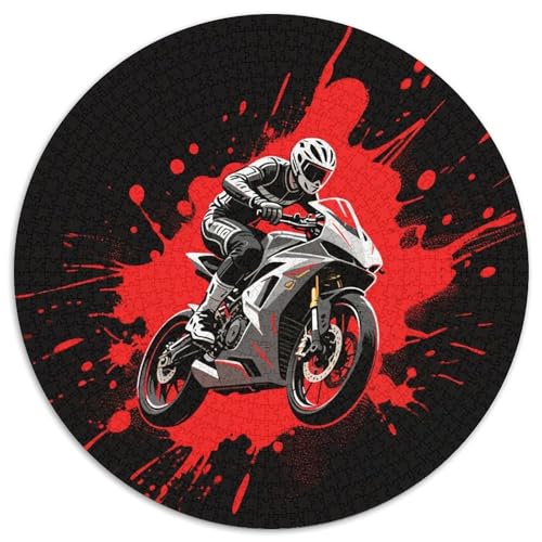 Renner Puzzle 1000 Teile Schwer Puzzle Spielzeug Lernspiel Impossible Dynamic Racing Auto Herausforderung Spielzeug Für Erwachsene Kinder 1000pcs (67.5x67.5cm) von LFVBASOYU