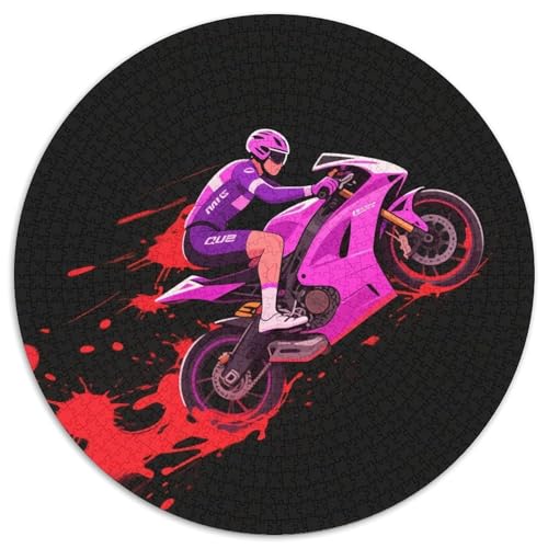 Renner Puzzle 1000 Teile Schwer Puzzle Spielzeug Lernspiel Impossible Dynamic Racing Auto Herausforderung Spielzeug Für Erwachsene Und Kinder Ab 14 Jahren 1000pcs (67.5x67.5cm) von LFVBASOYU