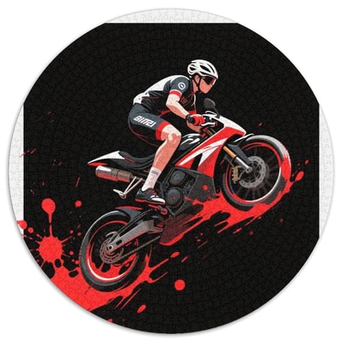 Renner Puzzle 1000 Teile Schwer Puzzle Spielzeug Pädagogisches Spiel Impossible Dynamic Racing Auto Herausforderungsspielzeug Für Erwachsene Kinder 1000pcs (67.5x67.5cm) von LFVBASOYU