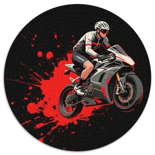 Renner Puzzle 1000 Teile Schwer Puzzle Spielzeug Pädagogisches Spiel Impossible Dynamic Racing Auto Herausforderungsspielzeug Für Erwachsene Kinder 1000pcs (67.5x67.5cm) von LFVBASOYU