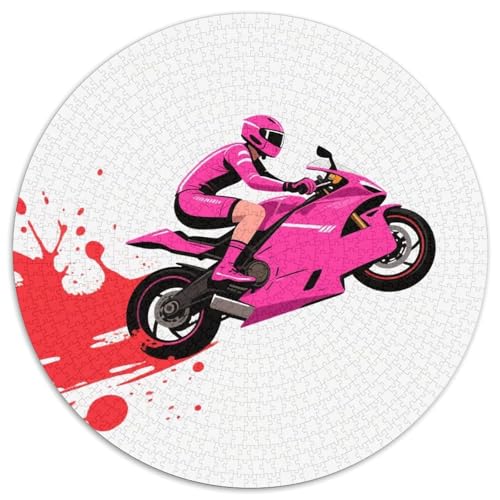 Renner Puzzles 1000 Teile Schwer Puzzle Spielzeug Lernspiel Impossible Dynamic Racing Auto Herausforderungsspielzeug Für Erwachsene Kinder 1000pcs (67.5x67.5cm) von LFVBASOYU