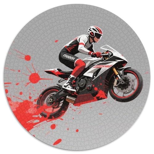 Renner Puzzles 1000 Teile Schwer Puzzle Spielzeug Pädagogisches Spiel Impossible Dynamic Racing Auto Herausforderungsspielzeug Für Erwachsene Und Kinder Ab 12 Jahren 1000pcs (67.5x67.5cm) von LFVBASOYU