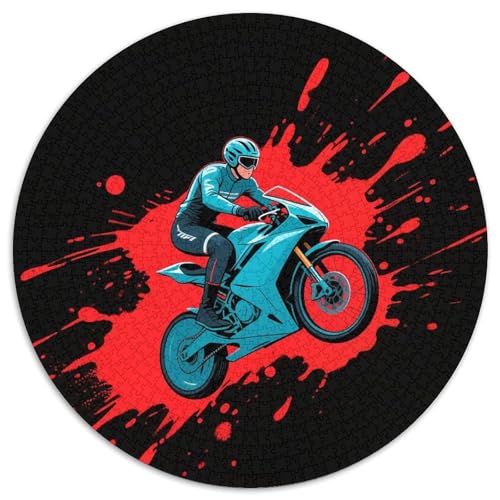 Renner Puzzles 1000-teilige Schwer Puzzle Spielzeug Lernspiel Impossible Dynamic Racing Auto Herausforderungsspielzeug Für Erwachsene Kinder 1000pcs (67.5x67.5cm) von LFVBASOYU