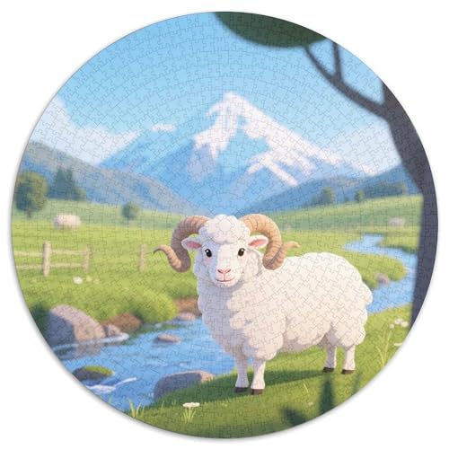Schafe Puzzle 1000-teilige Schwer Puzzle Spielzeug Lernspiel Impossible Tiere Herausforderungsspielzeug Für Erwachsene Und Kinder in Bewährter 1000pcs (67.5x67.5cm) von LFVBASOYU
