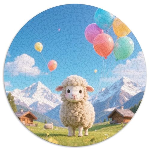 Schafe Puzzles 1000 Teile Schwer Puzzle Spielzeug Lernspiel Impossible Tiere Herausforderung Spielzeug Für Erwachsene Kinder 1000pcs (67.5x67.5cm) von LFVBASOYU