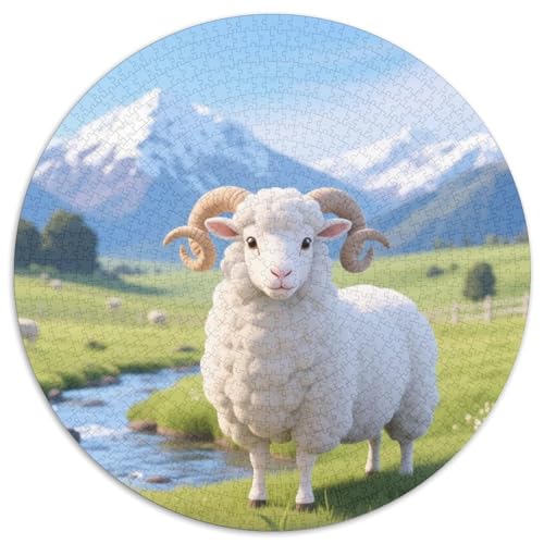 Schafe Puzzles 1000 Teile Schwer Puzzle Spielzeug Lernspiel Impossible Tiere Herausforderungsspielzeug Für Erwachsene Und Kinder Ab 14 Jahren 1000pcs (67.5x67.5cm) von LFVBASOYU