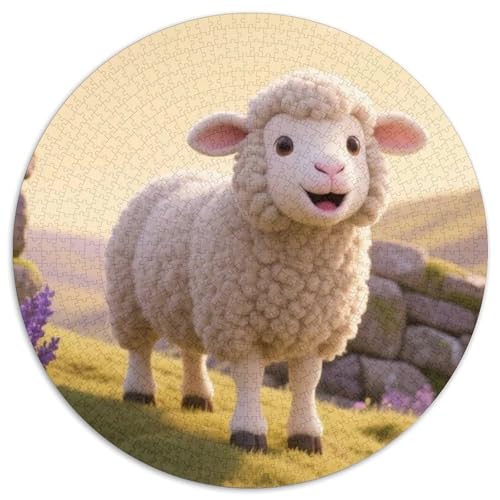 Schafe Puzzles 1000 Teile Schwer Puzzle Spielzeug Pädagogisches Spiel Impossible Tiere Herausforderung Spielzeug Für Erwachsene Kinder 1000pcs (67.5x67.5cm) von LFVBASOYU