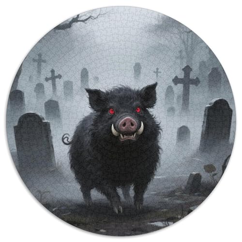 Schwein Puzzle 1000 Teile Schwer Puzzle Spielzeug Lernspiel Impossible Tiere Herausforderungsspielzeug Für Erwachsene Und Kinder Ab 12 Jahren 1000pcs (67.5x67.5cm) von LFVBASOYU