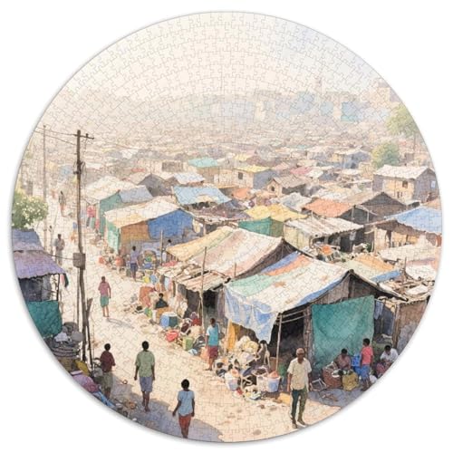 Slums Puzzles 1000 Teile Schwer Puzzle Spielzeug Pädagogisches Spiel Impossible Building Herausforderung Spielzeug Für Erwachsene Und Kinder in Bewährter 1000pcs (67.5x67.5cm) von LFVBASOYU