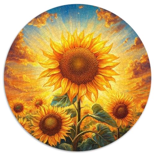 Sonnenblumen Puzzles 1000 Teile Schwer Puzzle Spielzeug Lernspiel Impossible Herausforderungsspielzeug Für Erwachsene Und Kinder Ab 12 Jahren 1000pcs (67.5x67.5cm) von LFVBASOYU