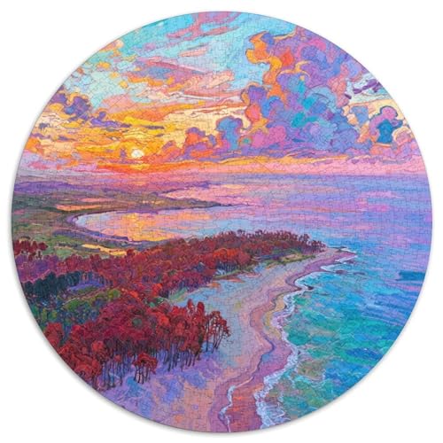 Sonnenuntergang Puzzle 1000 Teile Schwer Puzzle Spielzeug Lernspiel Impossible Ansicht Herausforderungsspielzeug Für Erwachsene Und Kinder in Bewährter 1000pcs (67.5x67.5cm) von LFVBASOYU