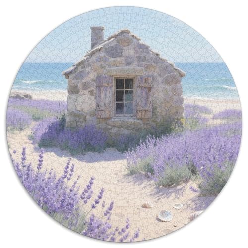 Steinhaus mit Blumen bedeckt Puzzle 1000-teilige Schwer Puzzle Spielzeug Lernspiel Impossible Ansicht Herausforderungsspielzeug Für Erwachsene Und Kinder Ab 12 Jahren 1000pcs (67.5x67.5cm) von LFVBASOYU