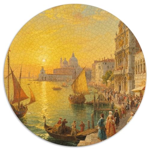 Sunrise Over The Sea in Venice Puzzles 1000 Teile Schwer Puzzle Spielzeug Pädagogisches Spiel Impossible View Herausforderungsspielzeug Für Erwachsene Und Kinder Ab 14 Jahren 1000pcs (67.5x67.5cm) von LFVBASOYU