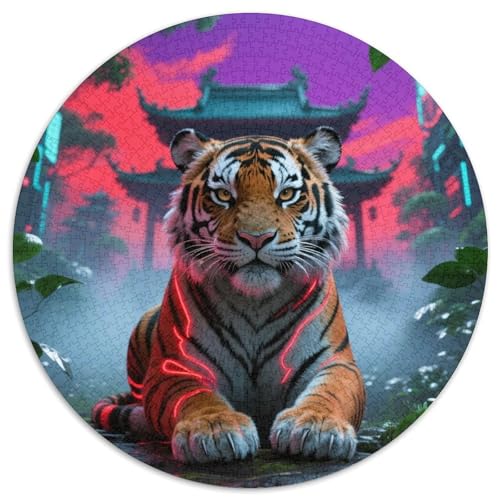 Tiger Puzzle 1000 Teile Schwer Puzzle Spielzeug Lernspiel Impossible Tiere Herausforderung Spielzeug Für Erwachsene Kinder 1000pcs (67.5x67.5cm) von LFVBASOYU