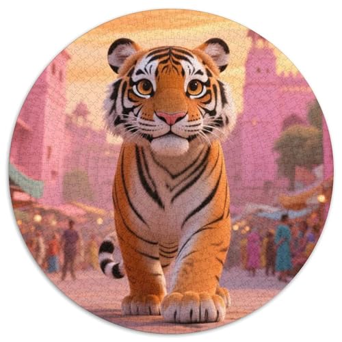 Tiger Puzzle 1000 Teile Schwer Puzzle Spielzeug Lernspiel Impossible Tiere Herausforderungsspielzeug Für Erwachsene Und Kinder in Bewährter 1000pcs (67.5x67.5cm) von LFVBASOYU