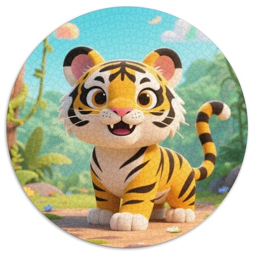 Tiger Puzzle 1000-teilige Schwer Puzzle Spielzeug Pädagogisches Spiel Impossible Tiere Herausforderungsspielzeug Für Erwachsene Und Kinder in Bewährter 1000pcs (67.5x67.5cm) von LFVBASOYU