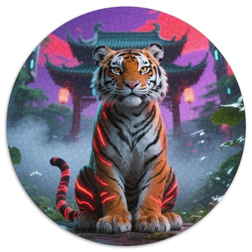 Tiger Puzzle 1000-teilige Schwer Puzzle Spielzeug Pädagogisches Spiel Impossible Tiere Herausforderungsspielzeug Für Erwachsene Und Kinder in Bewährter 1000pcs (67.5x67.5cm) von LFVBASOYU