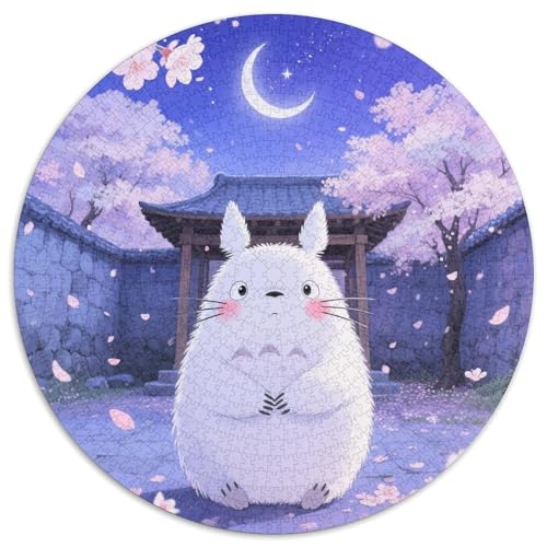 Totoro Puzzle 1000 Teile Schwer Puzzle Spielzeug Pädagogisches Spiel Impossible Haustier Herausforderung Spielzeug Für Erwachsene Kinder 1000pcs (67.5x67.5cm) von LFVBASOYU
