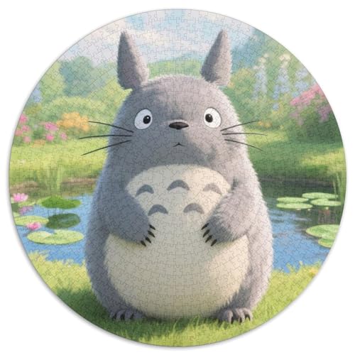 Totoro Puzzle 1000 Teile Schwer Puzzle Spielzeug Pädagogisches Spiel Impossible Haustier Herausforderungsspielzeug Für Erwachsene Kinder 1000pcs (67.5x67.5cm) von LFVBASOYU