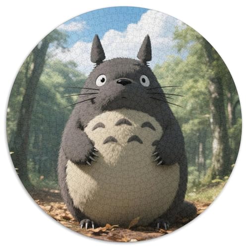 Totoro Puzzle 1000-teilige Schwer Puzzle Spielzeug Pädagogisches Spiel Impossible Haustier Herausforderungsspielzeug Für Erwachsene Kinder 1000pcs (67.5x67.5cm) von LFVBASOYU