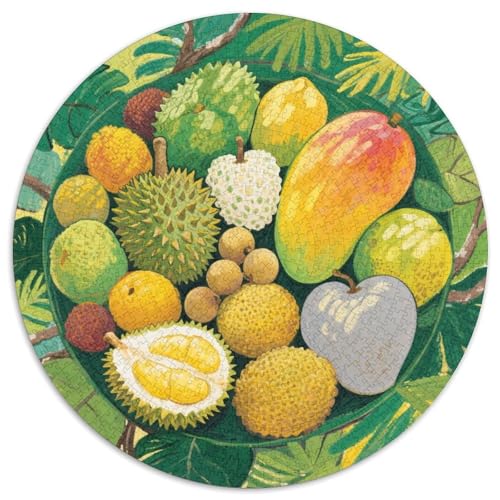 Tropical Fruits Puzzle 1000 Teile Schwer Puzzle Spielzeug Pädagogisches Spiel Impossible Fruit Herausforderung Spielzeug Für Erwachsene Und Kinder in Bewährter 1000pcs (67.5x67.5cm) von LFVBASOYU