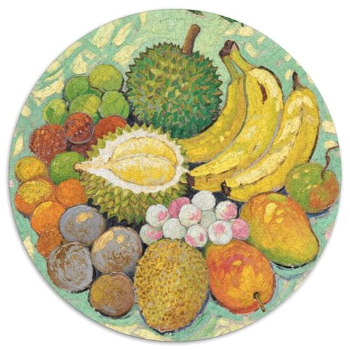 Tropical Fruits Puzzles 1000 Teile Schwer Puzzle Spielzeug Pädagogisches Spiel Impossible Fruit Herausforderung Spielzeug Für Erwachsene Und Kinder Ab 12 Jahren 1000pcs (67.5x67.5cm) von LFVBASOYU