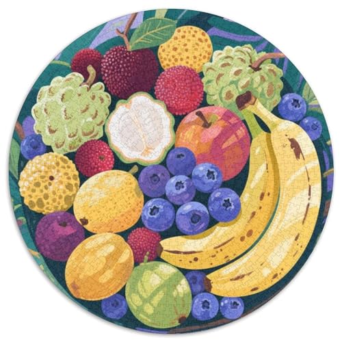 Tropische Früchte Puzzles 1000 Teile Schwer Puzzle Spielzeug Lernspiel Impossible Früchte Herausforderungsspielzeug Für Erwachsene Kinder 1000pcs (67.5x67.5cm) von LFVBASOYU